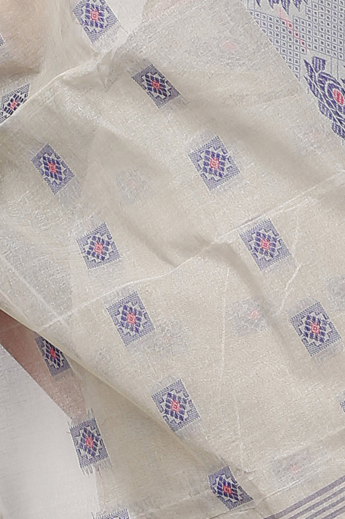 Grey Pure Cotton Aloka Tant Saree (906)